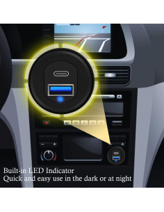 Cable de Montaje Flush ZNKG Tipo C 3.1 y USB 3.0 0.91m 2