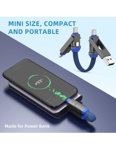 2 Pack Llaveros Magnéticos Cargador Rápido ZONLELE USB-C 2