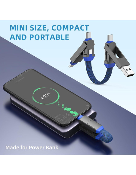 2 Pack Llaveros Magnéticos Cargador Rápido ZONLELE USB-C
