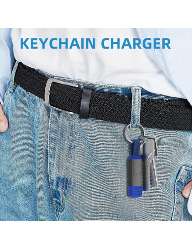 2 Pack Llaveros Magnéticos Cargador Rápido ZONLELE USB-C