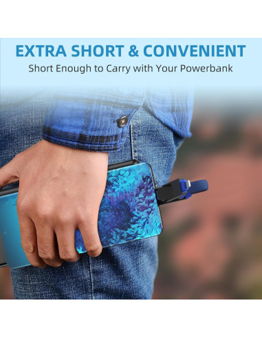 2 Pack Llaveros Magnéticos Cargador Rápido ZONLELE USB-C