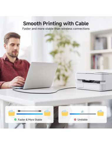 Paquete de 3 Cables USB A a B 4.57m Cable Matters