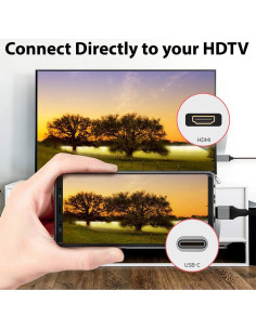 Cable HDMI USB-C 4K Volt Plus Tech 1.8m Compatible Motorola 2