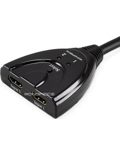 Interruptor HDMI 2x1 Monoprice 1080p HDCP 1.4 Pigtail 2