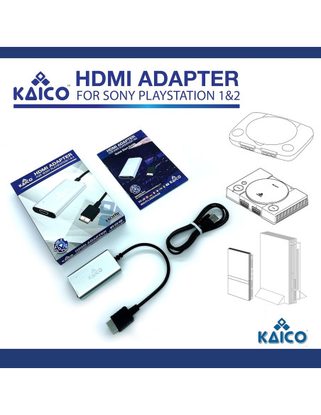Convertidor HDMI Kaico para PS1 y PS2 - RGB y Componente