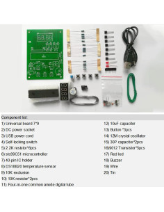 Kit de Soldadura DIY con Sensor de Temperatura DS18B20 2