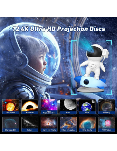 Proyector Estelar CGNiONE 13 Escenas HD Luz Galáctica