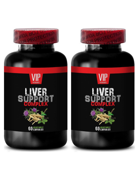 Suplemento Hepático VIP Vitaminas 120 Cápsulas Desintoxicante