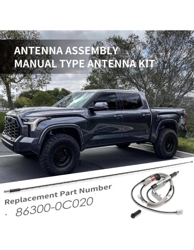 Kit de Antena de Reemplazo E-Vniko para Toyota Tundra 2014-2020