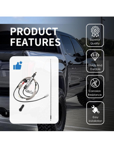 Kit de Antena de Reemplazo E-Vniko para Toyota Tundra 2014-2020