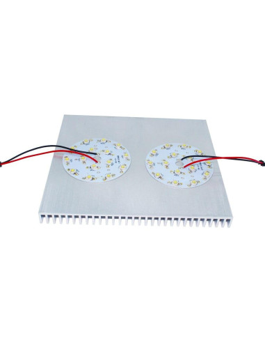 Disipador de Calor de Aluminio 200x220x18mm Cotexer LED