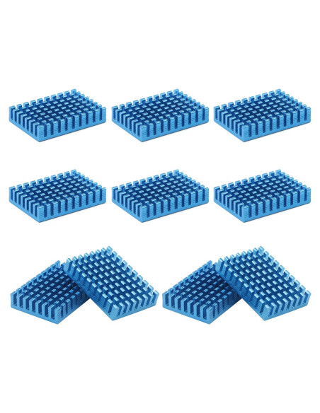 Disipador de Calor de Aluminio 10 Pcs 40x28x8mm Unxuey