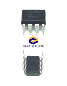 Decodificador de Tonos LM567CN TI 8 Pines Paquete de 5 2