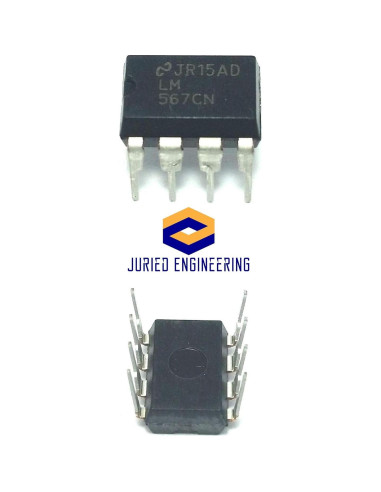 Decodificador de Tonos LM567CN TI 8 Pines Paquete de 5