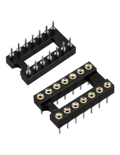 20 Zócalos DIP IC 16 Pines 2.54mm GANASOME para PCB