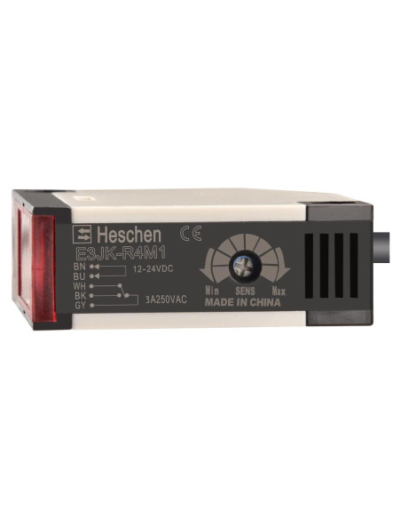Sensor Fotoeléctrico E3JK-R4M1 Heschen 12-24V DC 4m IP65