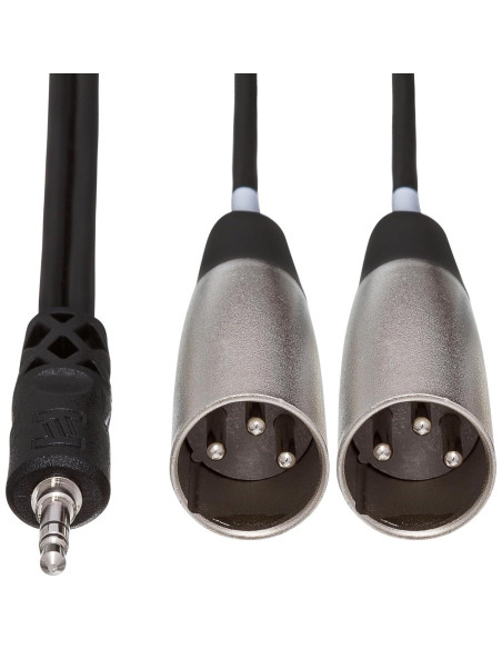 Cable de Desglose Estéreo Hosa CYX-402M 2m 3.5mm a Doble XLR Cable de Desglose Estéreo Hosa CYX-402M 2m 3.5mm a Doble XLR