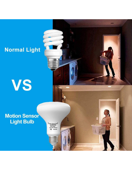 Bombilla LED LUXON 15W con Sensor de Movimiento Radar Dusk to Dawn