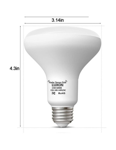 Bombilla LED LUXON 15W con Sensor de Movimiento Radar Dusk to Dawn