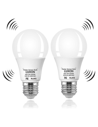 Bombillas LED LUXON con Sensor de Movimiento Radar 9W 6000K