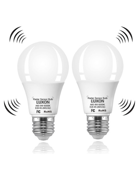 Bombillas LED LUXON con Sensor de Movimiento Radar 9W 6000K