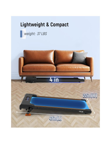 Caminadora Bajo Escritorio YRUN UT-38AB IY 2.5HP Compacta