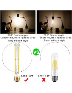 Bombilla LED E26 Arberlic 6W 4000K 600lm Regulable Paquete de 6 2