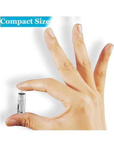 Paquete de 10 Adaptadores BNC a RCA Warmstor Niquelados