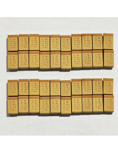 Capacitores de Tantalio TEAMWILL 470uF 6.3V SMD 20PCS