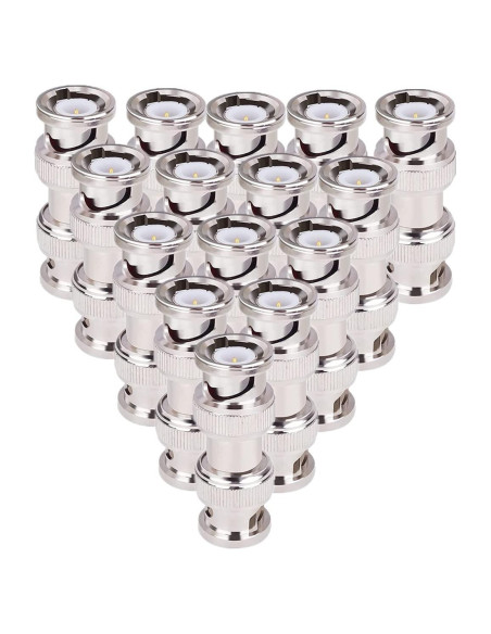 Adaptador Coaxial BNC Macho a Macho BEELION 15 Unidades