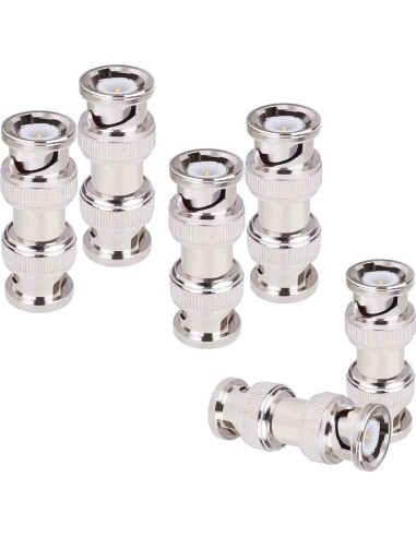 Adaptador Coaxial BNC Macho a Macho BEELION 15 Unidades