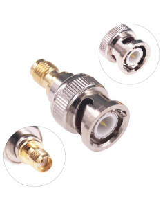 Adaptador Coaxial BNC Macho a SMA Hembra RF 5pcs 2