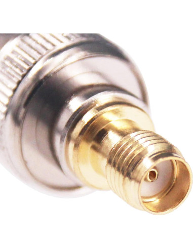 Adaptador Coaxial BNC Macho a SMA Hembra RF 5pcs