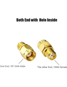 Adaptador Coaxial CORONIR 4 Pcs SMA F a RP-SMA M 36g 2