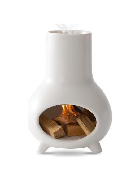 Soporte de Palo Santo IVWOXO de Cerámica Blanco para Incienso