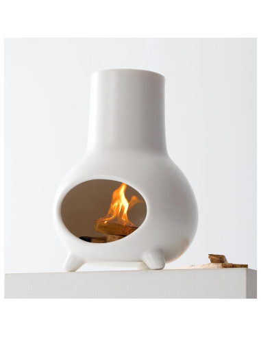 Soporte de Palo Santo IVWOXO de Cerámica Blanco para Incienso