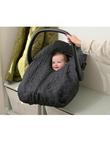 Funda de Asiento de Coche Travel Bug Reversible Invierno Negro