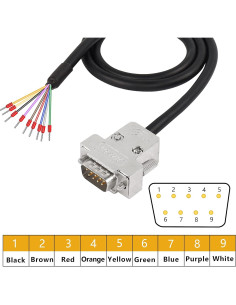 Cable Adaptador DB9 Macho Yingtuyou 1m RS232 RS485 2