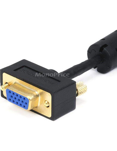 Cable VGA Monoprice 4.57m Ultra Slim con Ferritas