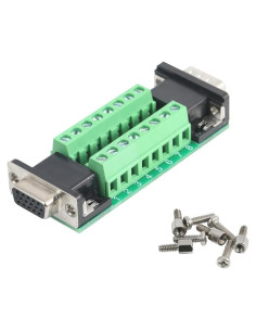 Conector VGA Macho a Hembra 15 Pines Jienk - Placa de Conexión