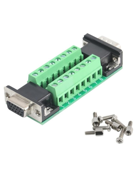 Conector VGA Macho a Hembra 15 Pines Jienk - Placa de Conexión