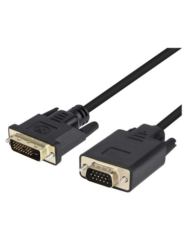 Cable DVI a VGA Wonlyus 1.0m Macho a Macho 1080p