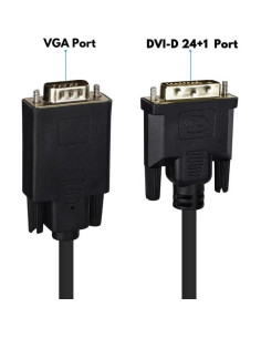 Cable DVI a VGA Wonlyus 1.0m Macho a Macho 1080p 2
