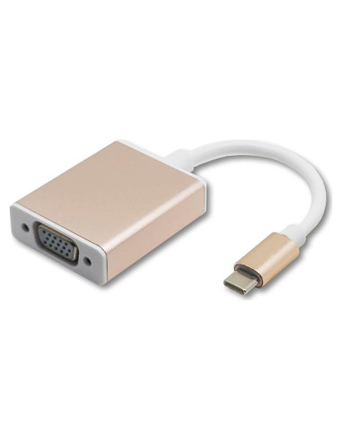 Adaptador USB-C a VGA 1080P Sonilco Rosa Dorado
