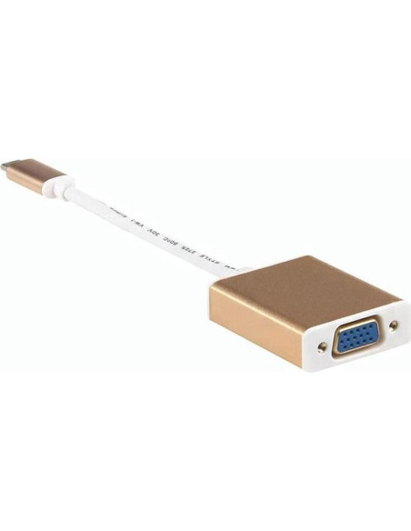 Adaptador USB-C a VGA 1080P Sonilco Rosa Dorado Adaptador USB-C a VGA 1080P Sonilco Rosa Dorado