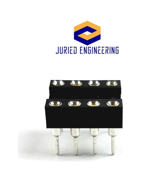 Zócalos DIP 8 pines Juried Engineering - Paquete de 10 Zócalos DIP 8 pines Juried Engineering - Paquete de 10