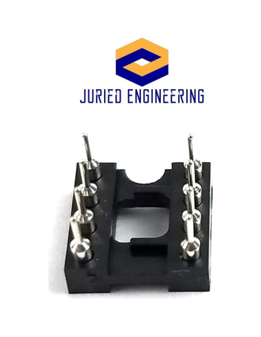 Zócalos DIP 8 pines Juried Engineering - Paquete de 10
