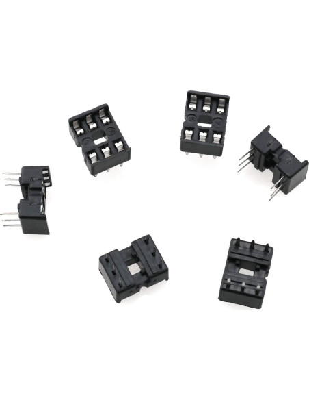 Zócalo IC DIP 6 Pines TAODAN 80 PCS Adaptador Soldadura