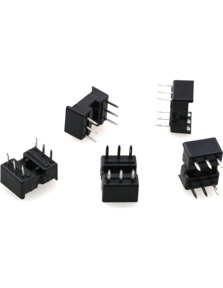 Zócalo IC DIP 6 Pines TAODAN 80 PCS Adaptador Soldadura