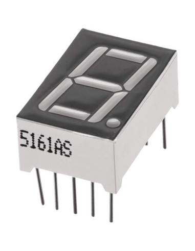 Tubo de Display LED Digital Rojo uxcell 19mm 10 Pines 10pcs